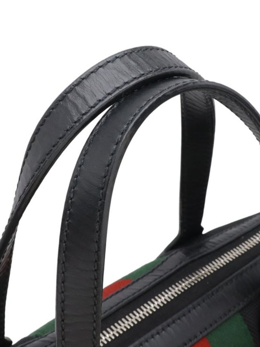 ★SOLD★ Gucci Web Stripe Sherry Black Green Red - Picture 5 of 8